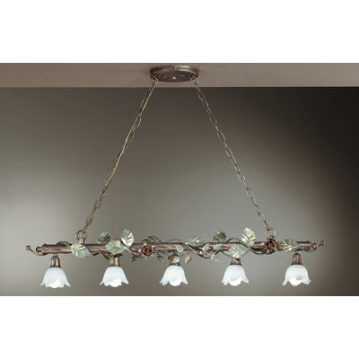 Maison Alouette Linear-Pendelleuchte 5-flammig Lilas | Wayfair.de